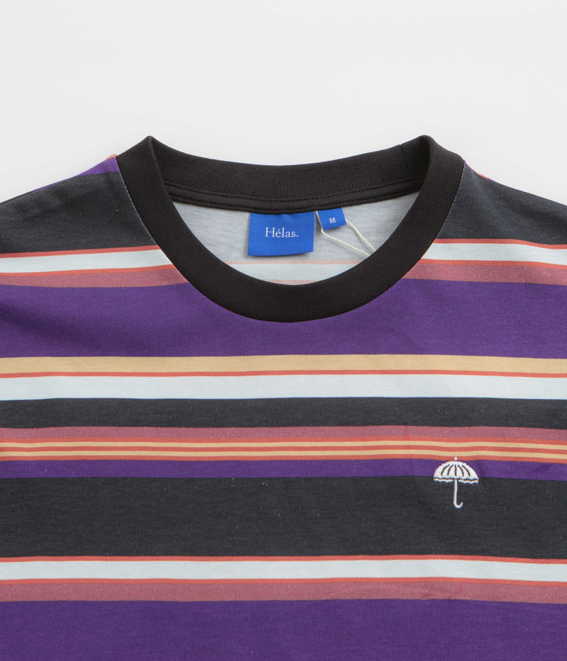 Helas Rayures T-Shirt in Purple and Black