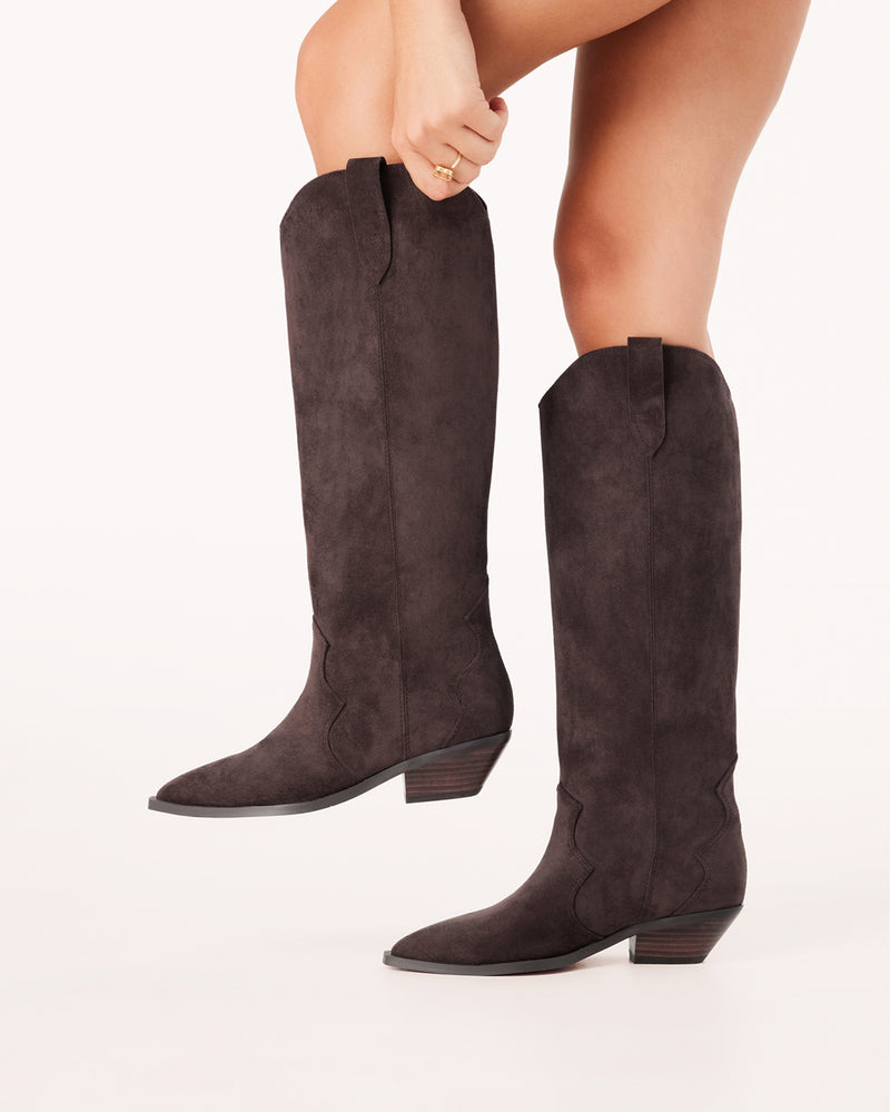 HELIX - DARK CACAO SUEDE-Boots-Billini-BILLINI USA