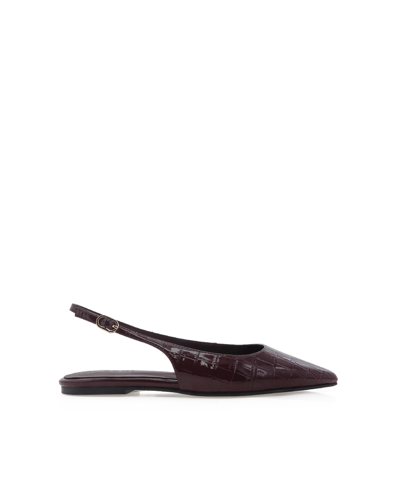 HENNA - DARK CACAO PATENT CROC-Flats-Billini-BILLINI USA