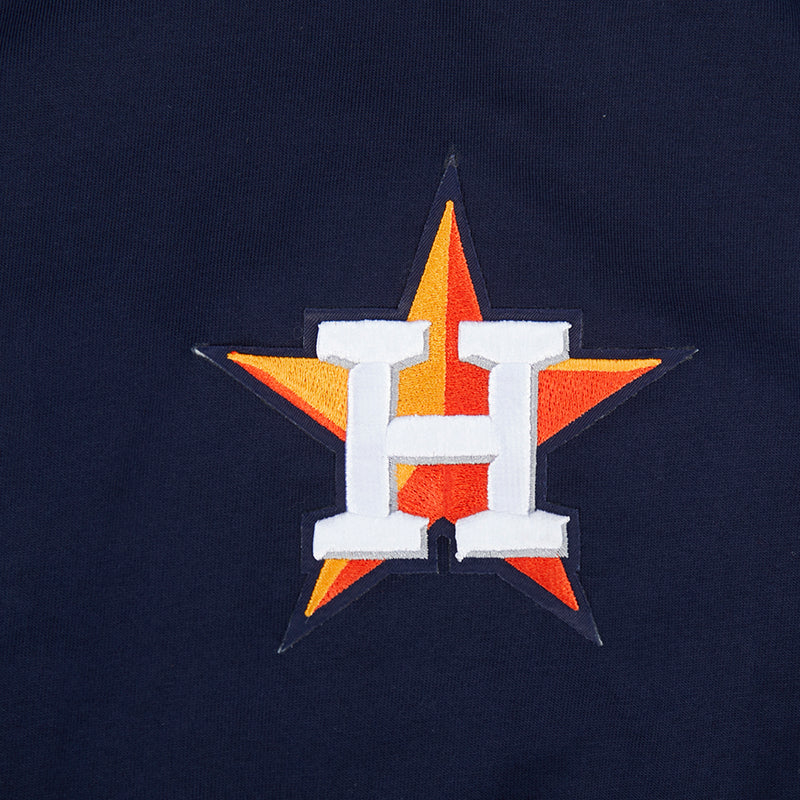 Navy Houston Astros H logo patch with orange star behind