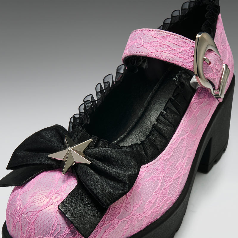 Jazmin Bean X KOI Park Princess Edition Mary Janes close up