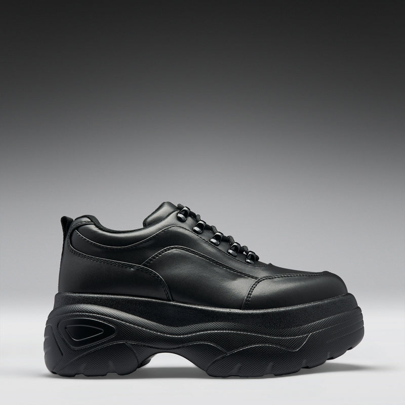 Jennie Black Chunky Bubble Trainers - Right View