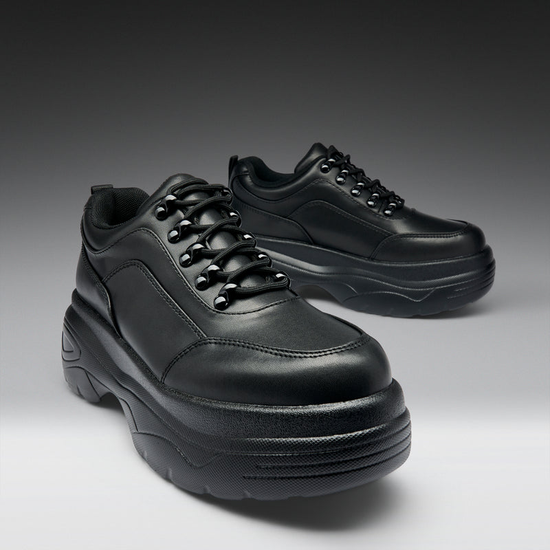 Jennie Black Chunky Bubble Trainers - Main View