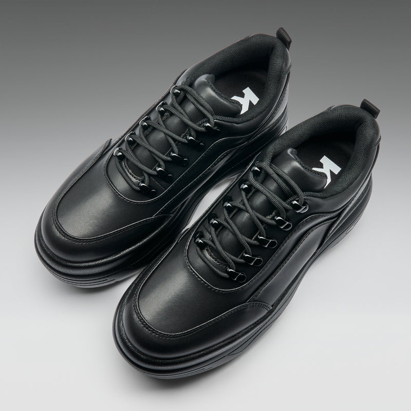 Jennie Black Chunky Bubble Trainers - Top View