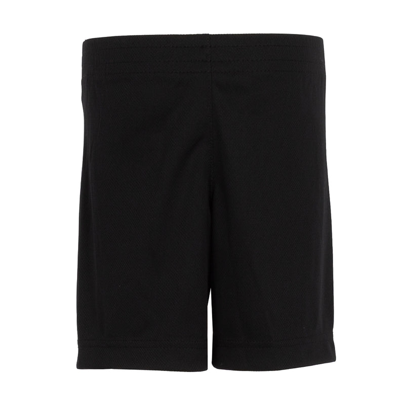 Toddler black shorts with elastic waistband, Jordan logo at hem