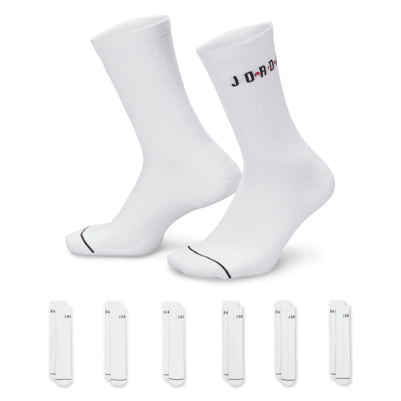 Jordan Everyday Crew Socks (6 Pairs) (Unisex)