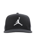 Black snapback cap with white Jumpman logo on the front