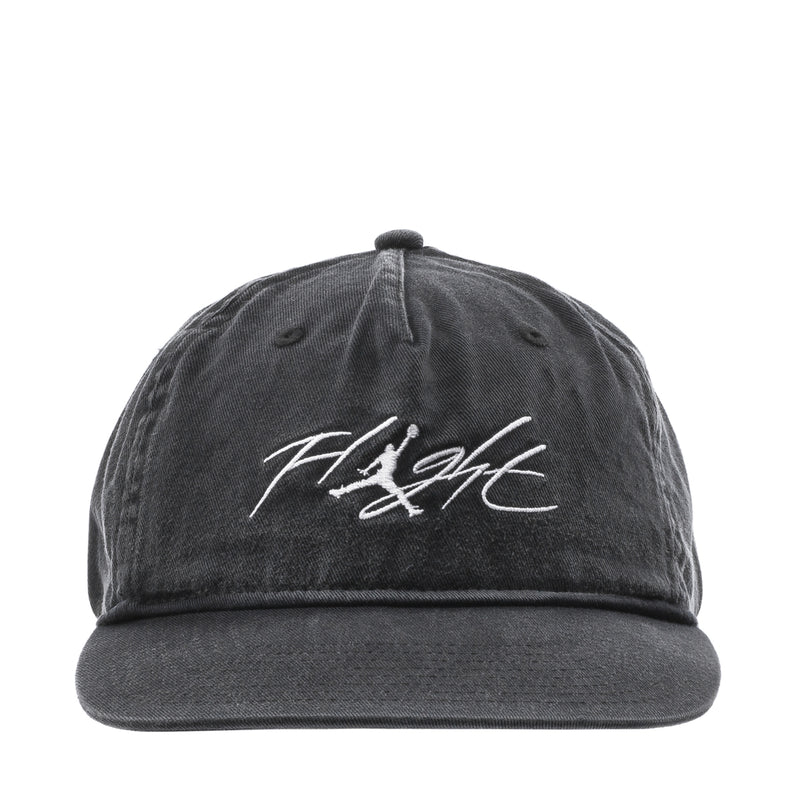Dark cap, 5-panel unstructured strapback, white Fitght logo on front