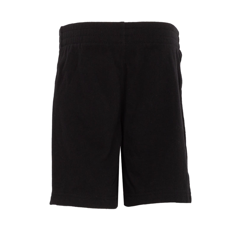 Kids black knit shorts with small Jumpman logo