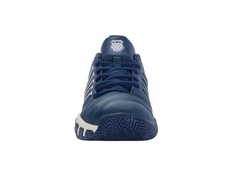 K-Swiss Men's Bigshot Light 4 Tennis Shoes in Blue Opal/Blanc De Blanc/Lollipop