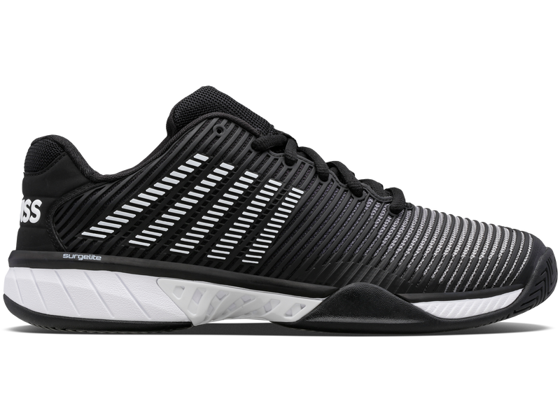 K-Swiss Men's Hypercourt Express 2 Tennis Shoes in Black/White