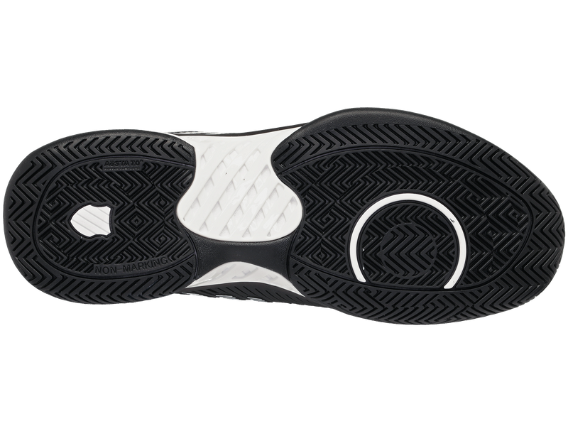 K-Swiss Men's Hypercourt Express 2 Tennis Shoes in Black/White