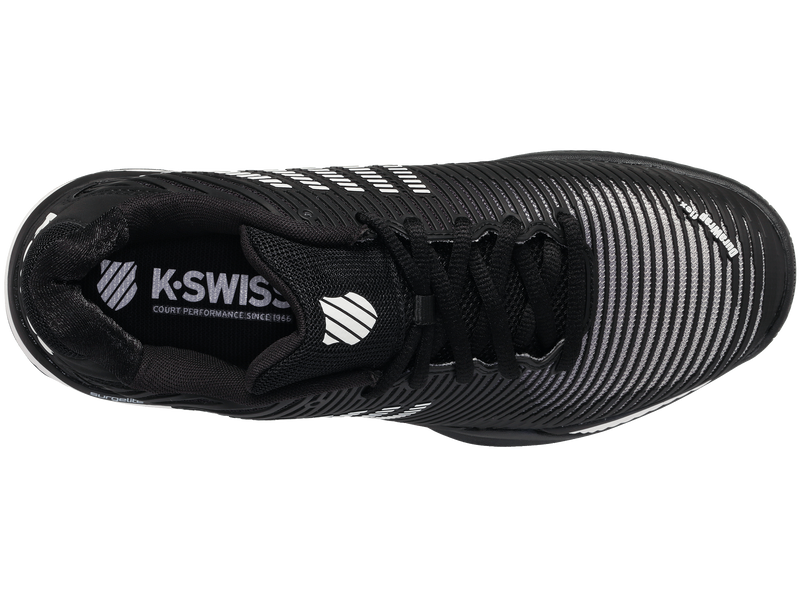 K-Swiss Men's Hypercourt Express 2 Tennis Shoes in Black/White