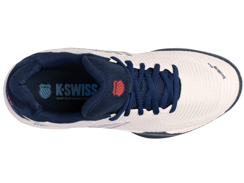 K-Swiss Men's Hypercourt Express 2 Tennis Shoes in Blanc De Blanc