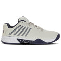 K-Swiss Men's Hypercourt Express 2 Tennis Shoes Wide (2E) in Vaporous Gray/White/Peacoat