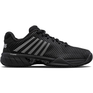 K-Swiss Women's Hypercourt Express 2 HB Clay Tennis Shoes in Black/Silver