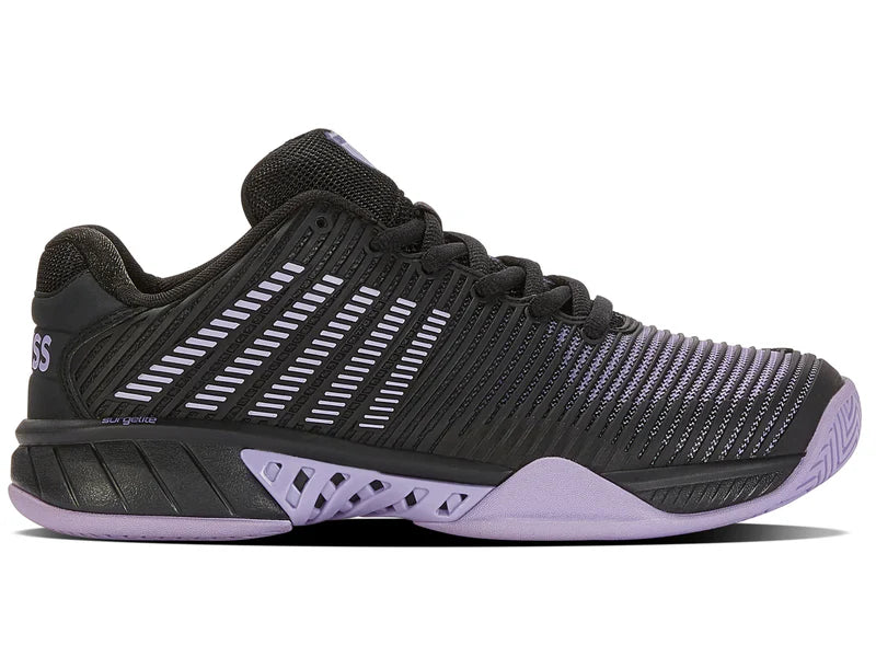 K-Swiss Women's Hypercourt Express 2 Tennis Shoes in Moonless Night/Purple Rose/White