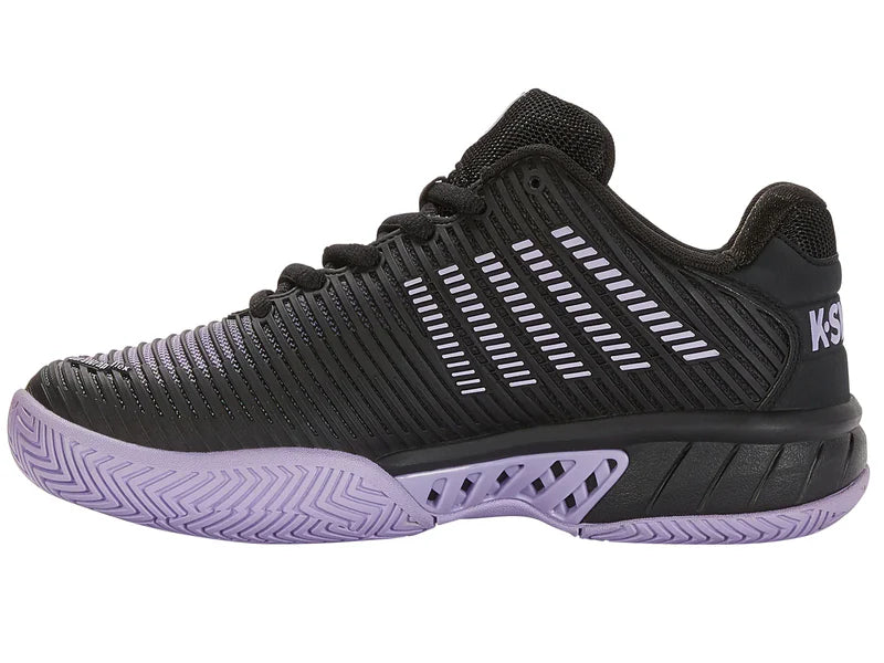 K-Swiss Women's Hypercourt Express 2 Tennis Shoes in Moonless Night/Purple Rose/White