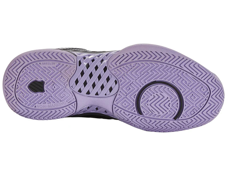 K-Swiss Women's Hypercourt Express 2 Tennis Shoes in Moonless Night/Purple Rose/White