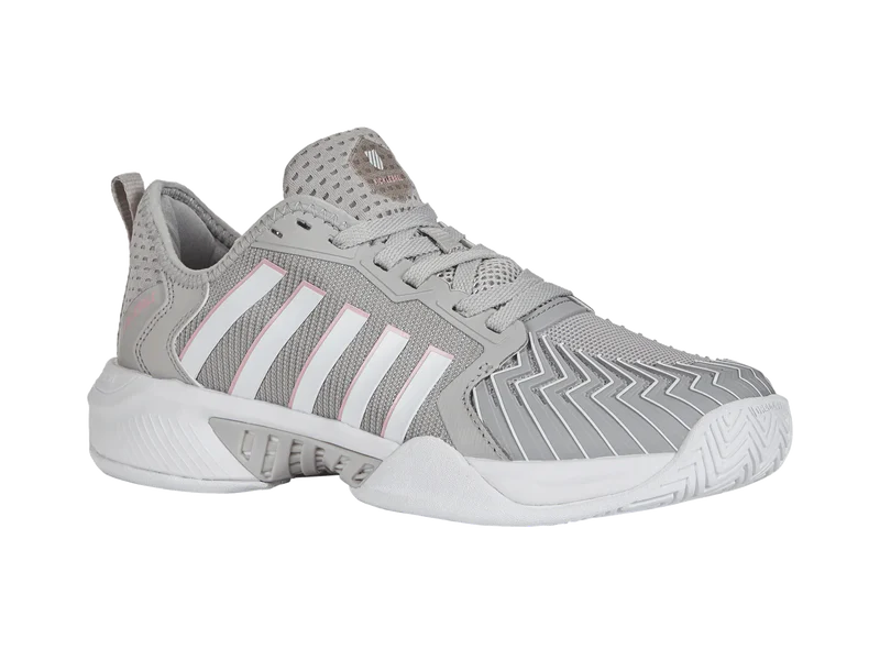 K-Swiss Women's Pickleball Supreme Tennis Shoes in Vapor Blue/White/Coral Blush