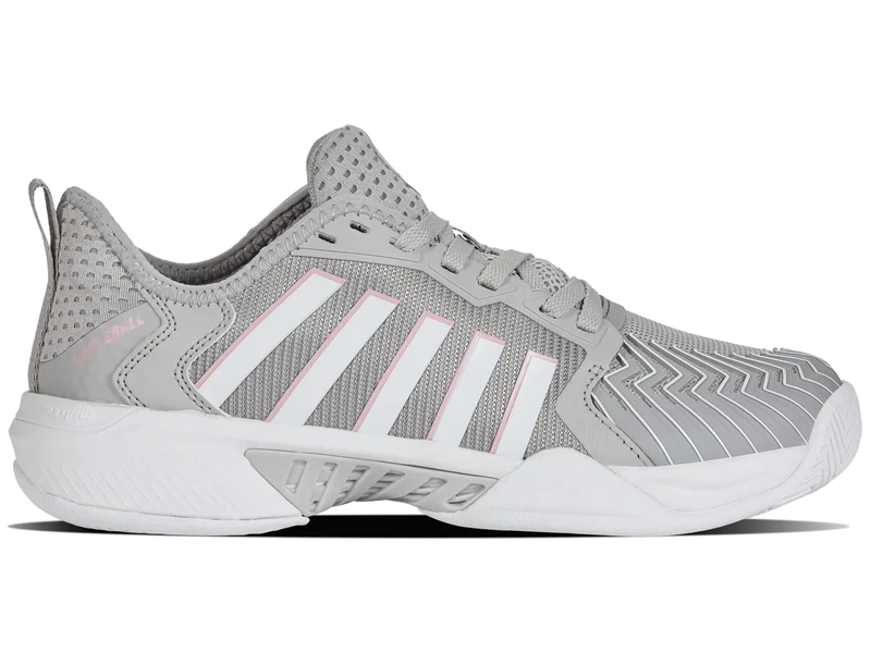 K-Swiss Women's Pickleball Supreme Tennis Shoes in Vapor Blue/White/Coral Blush