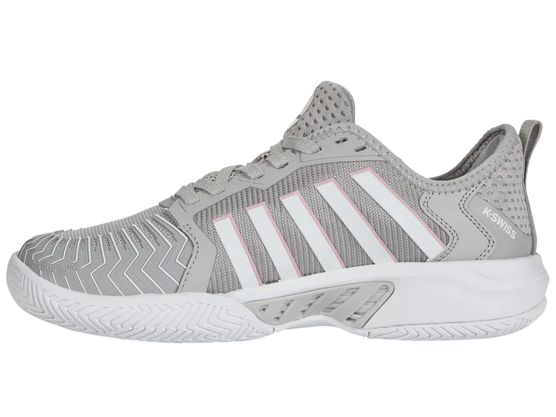 K-Swiss Women's Pickleball Supreme Tennis Shoes in Vapor Blue/White/Coral Blush