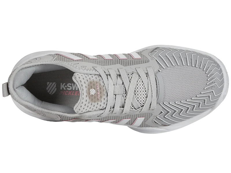 K-Swiss Women's Pickleball Supreme Tennis Shoes in Vapor Blue/White/Coral Blush