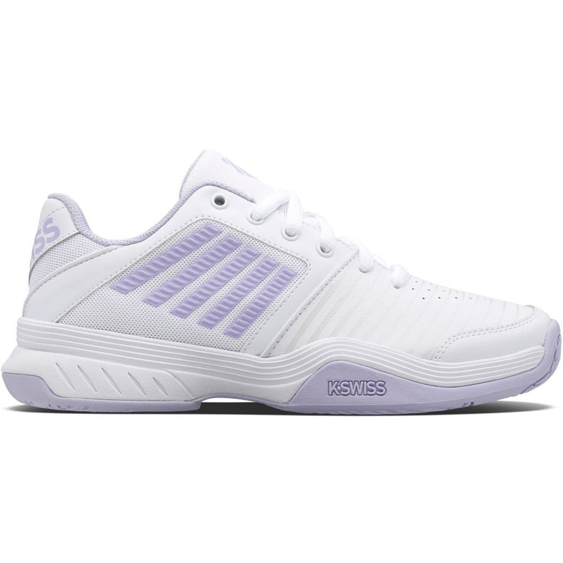 WOMENS COURT EXPRESS HB in (White/Purple/Heather) - Tennis Shoes - K-SWISS - ATR Sports