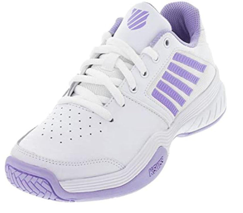 WOMENS COURT EXPRESS HB in (White/Purple/Heather) - Tennis Shoes - K-SWISS - ATR Sports