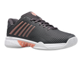 K-Swiss Womens Hypercourt Express 2 Tennis Shoes in Asphalt/White/Peach Amber