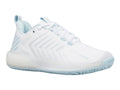 K-Swiss Womens Ultrashot 3 Tennis Shoes in White/Blue Glow