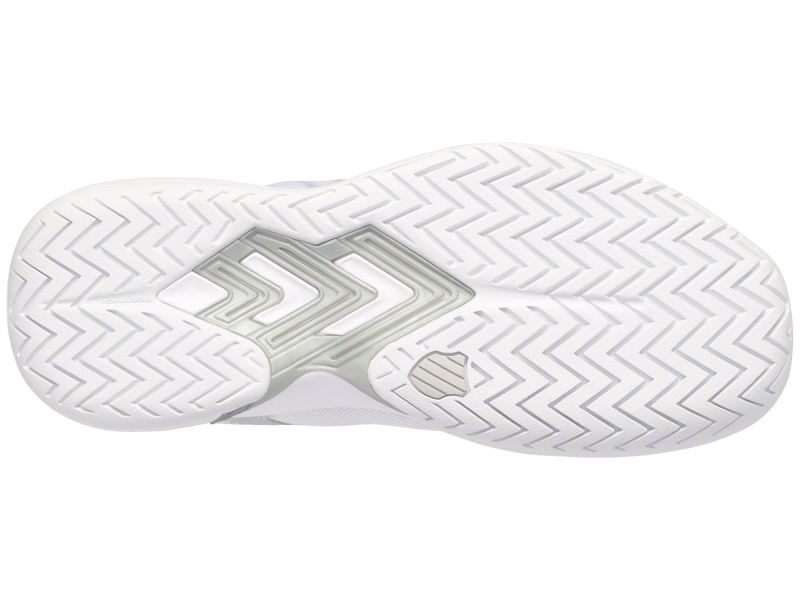K-Swiss Womens Ultrashot Team Tennis Shoes in White/Lunar Rock/Silver