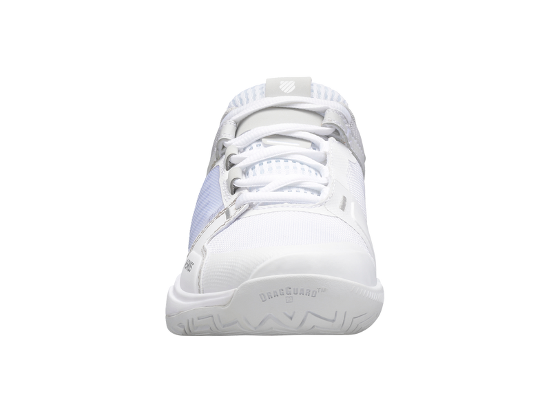 K-Swiss Womens Ultrashot Team Tennis Shoes in White/Lunar Rock/Silver