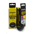 Karakal Double Yellow Dot Squash Balls (3 Balls)