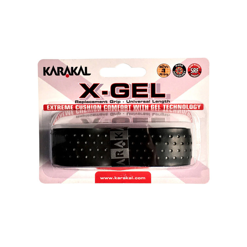 Karakal X-Gel Replacement Grip - Black/White/Blue/Yellow - atr-sports