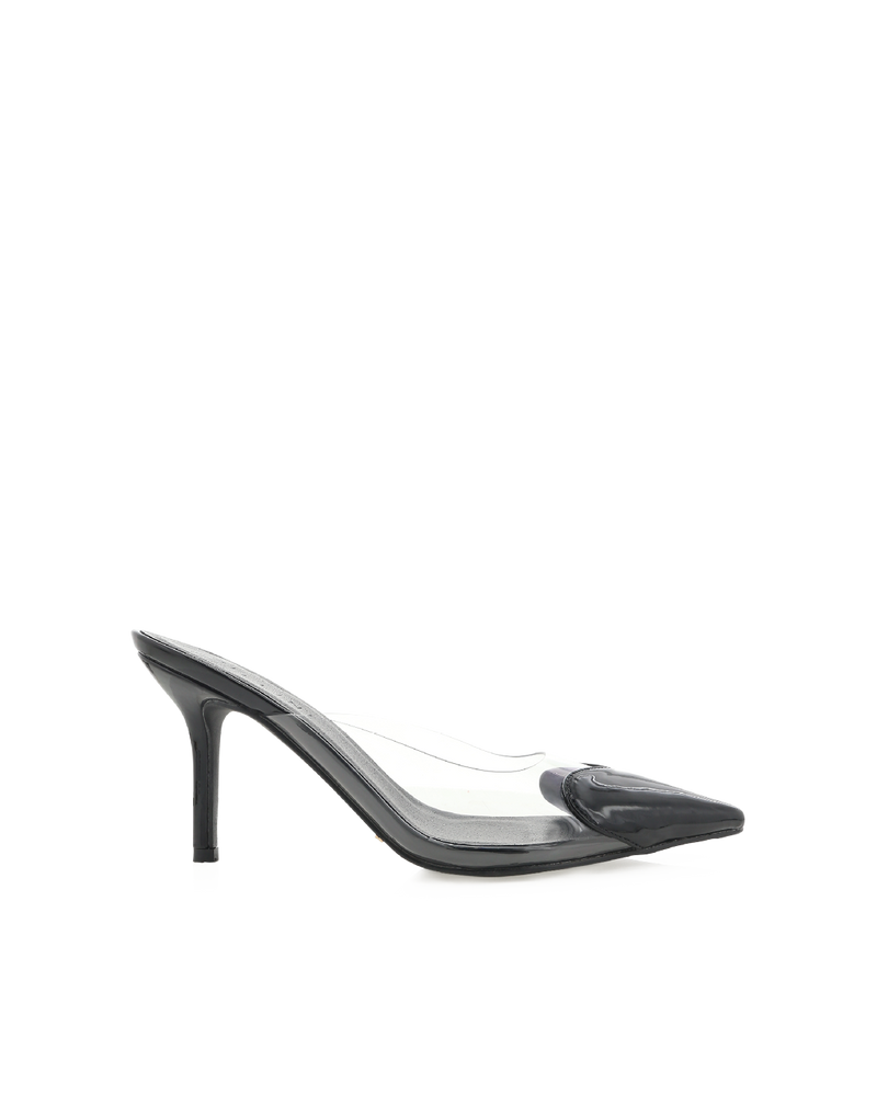 KARESS - BLACK PATENT-CLEAR-Heels-Billini-BILLINI USA