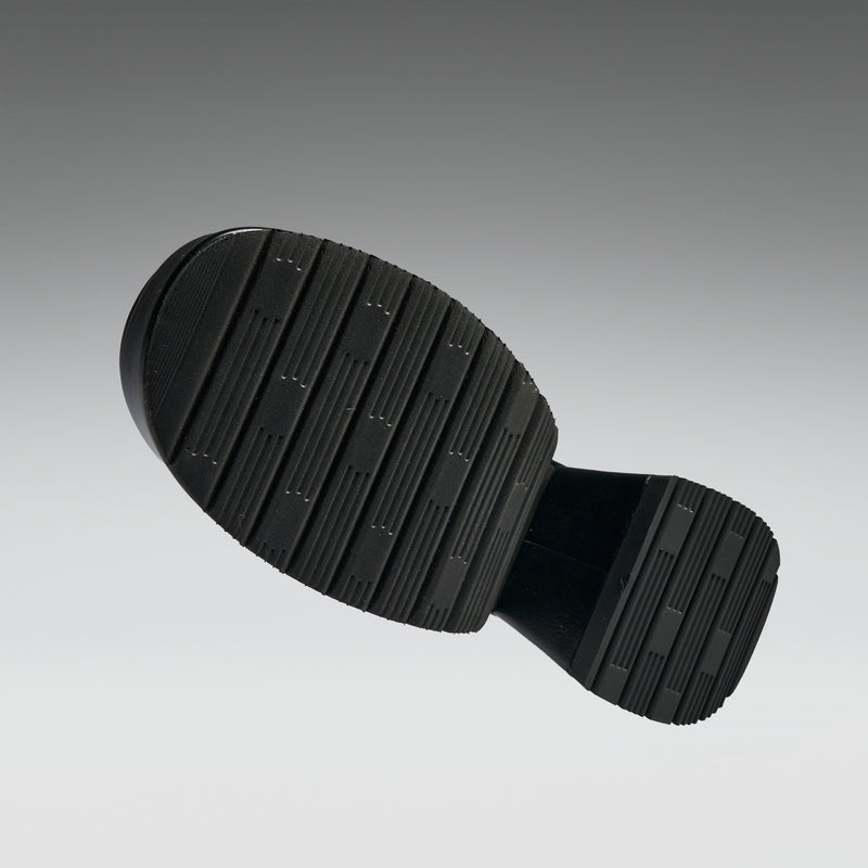 Kinetic Chunky Heeled Shoes-Black - Sole