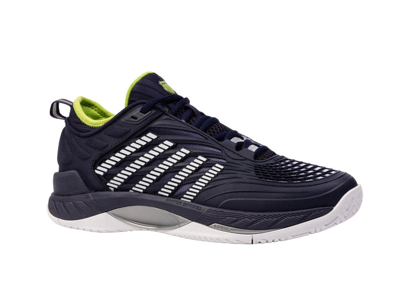 Kswiss Men's Hypercourt Supreme 2 Tennis Shoes in Peacoat/White/Lime Green