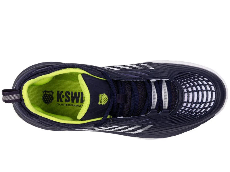Kswiss Men's Hypercourt Supreme 2 Tennis Shoes in Peacoat/White/Lime Green