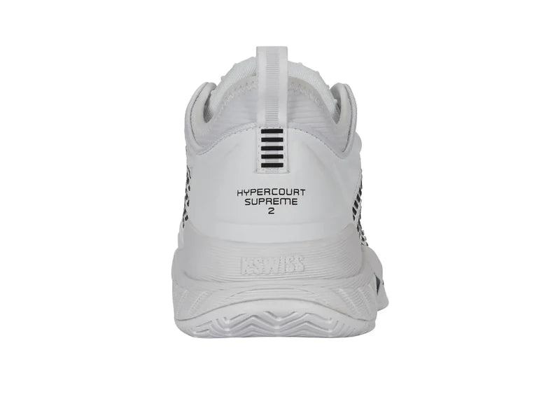 Kswiss Men's Hypercourt Supreme 2 Tennis Shoes in White/Black