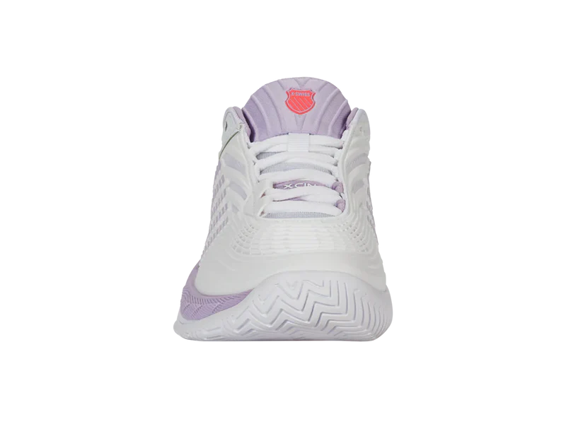 Kswiss Women's Hypercourt Supreme 2 Tennis Shoes in White/Orchid Petal/Neon Blaze
