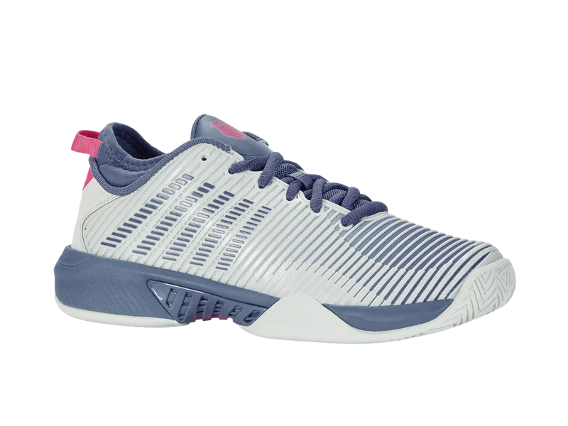 Kswiss Women's Hypercourt Supreme Tennis Shoes in Blue Blush/Infinity/Carmine Rose