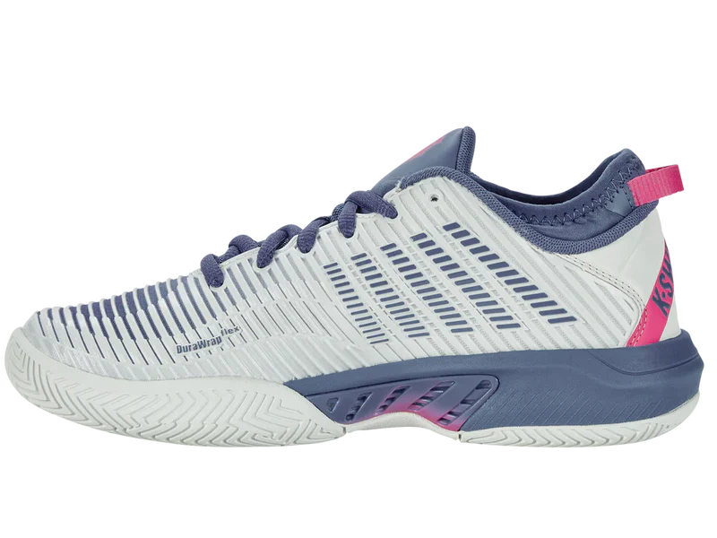 Kswiss Women's Hypercourt Supreme Tennis Shoes in Blue Blush/Infinity/Carmine Rose