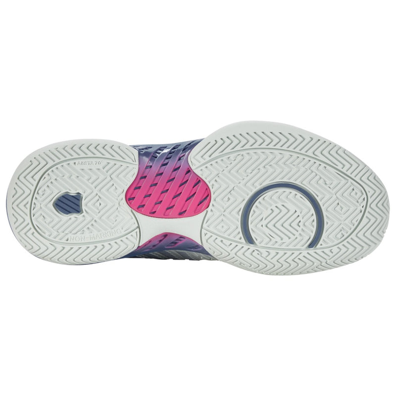 Kswiss Women's Hypercourt Supreme Tennis Shoes in Blue Blush/Infinity/Carmine Rose