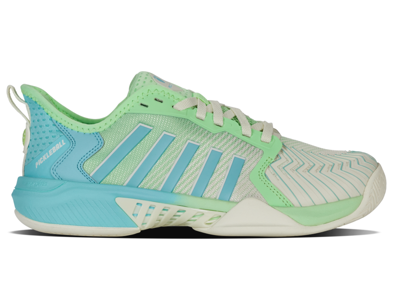 Kswiss Women's Pickleball Supreme Pickleball Shoes in Egret/Patina Green
