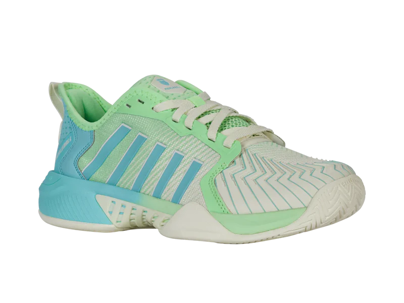 Kswiss Women's Pickleball Supreme Pickleball Shoes in Egret/Patina Green