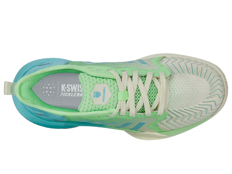 Kswiss Women's Pickleball Supreme Pickleball Shoes in Egret/Patina Green