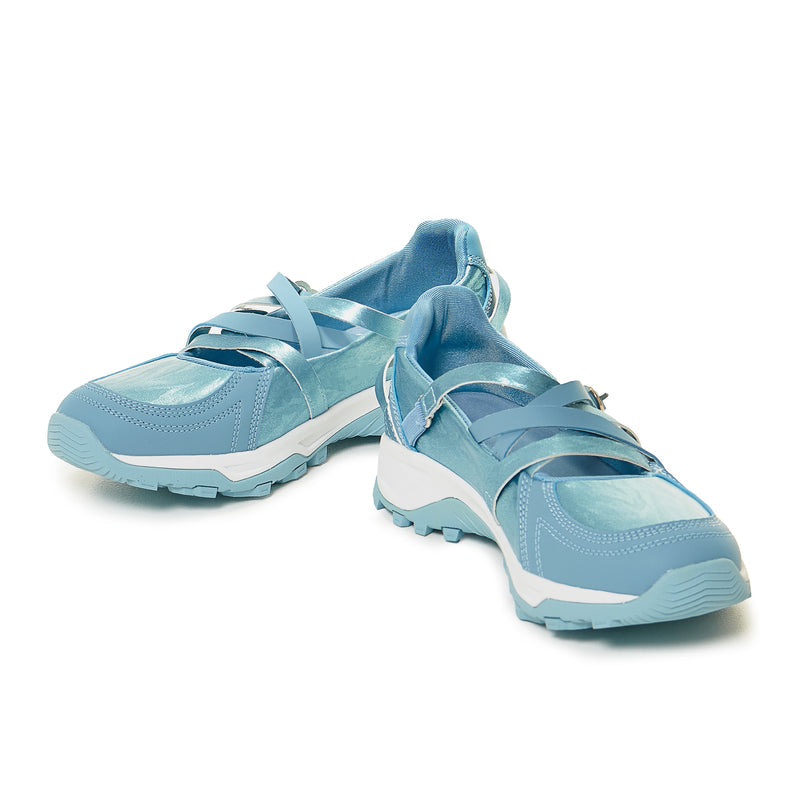 Kyubi Shimmering Ballet Mary Janes - Blue