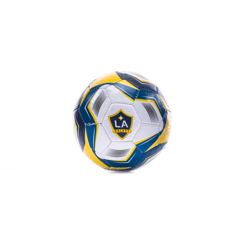 Mini soccer ball showing LA crest center, Franklin wordmark, blue yellow white stripes