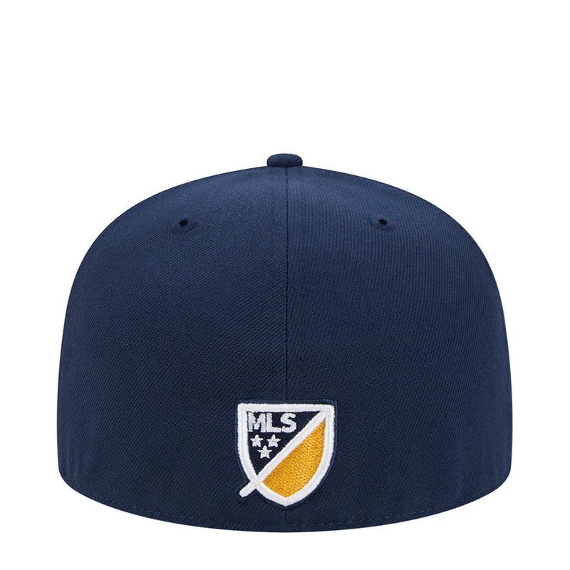 LA Galaxy OTC 5950 cap with MLS badge patch on navy blue front